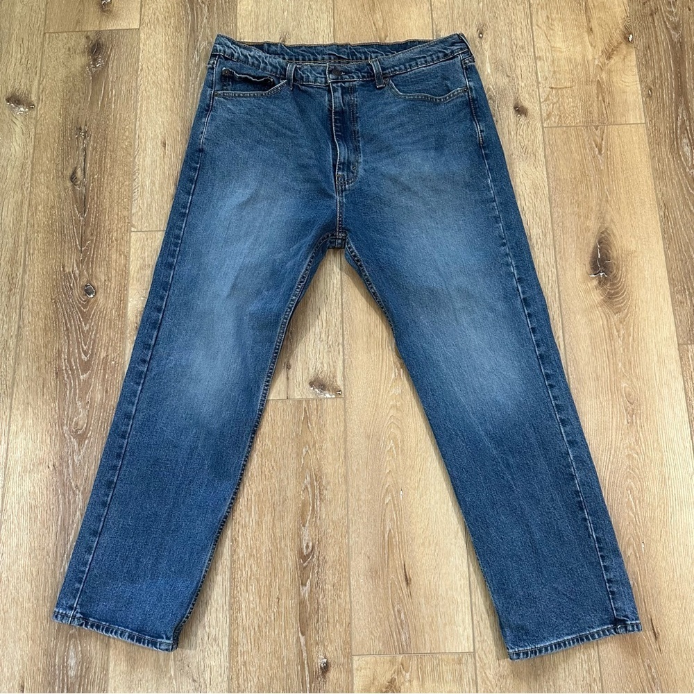 Levi's 505 Men's Zipper Fly Straight Leg Relaxed Fit Jeans Size 38" x 29" GUC - Picture 2 of 8